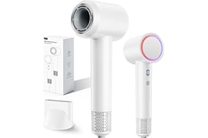 Aidisy Fono Capelli Phon Capelli Professionale, Potente Asciugacapelli Ionico Phon Da Viaggio, Hair Dryer Motore da 110.000 giri al Minuto,1 Concentratore, 6 Combinazioni di Velocità/Temperatura