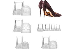 Sibba Protezioni per il tallone Suola scarpe Coperture in gomma Cuscini Kit di riparazione Tacchi inferiori Clip Quick Fix Boot Cap di ricambio matrimoni, esterni, feste in giardino