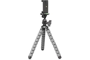 CULLMANN - 50067 - Minitrípode móvil Flexible Alpha 655 con Soporte para Smartphone, Azul, Capacidad de Carga 1,5 kg, 160g de Peso Ligero