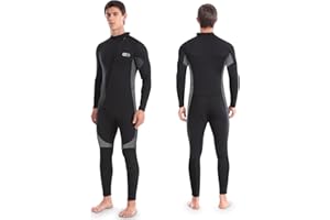 GIMILIFE Combinaison de Plongée pour Homme, Combinaison Plongée Complète Homme, Combinaisons de Plongée en Néoprène 3mm Combinaison Natation Homme pour la plongée, Snorkeling, Natation, Surf
