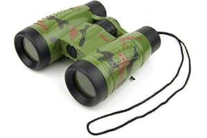 Hotaden Children's Toy Binoculars Army Green High-definition Telescope Military Model Outdoor Adventure Equipment