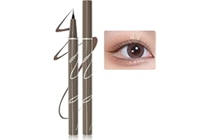 ‎ERINDE Erinde Brown Liquid Eyeliner - High Precision, Flüssiger Braun Ink Eyelinerstift, Professional Wasserfest Eyeliner Pen, Langanhaltend Eye Liner Stift, Schnelltrocknende Koreanisch Augen Makeup