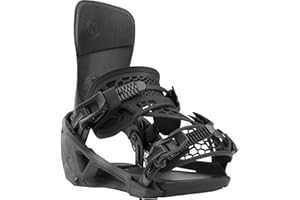 Nidecker Supermatic Carbon Snowboard - Attacco automatico universale a doppia entrata - Confortevole e affidabile come un classico attacco a due cinghie