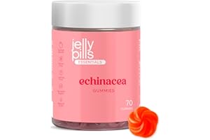 Jelly Pills Gummies Échinacée + Vitamine C – 70 Gummies Véganes – Sans Sucres Ajoutés – Goût Orange – Soutien Immunitaire & Défenses Naturelles