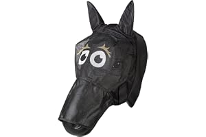 PFIFF 101013 flugmask ansiktsmask med motiv för hästar, flugskydd