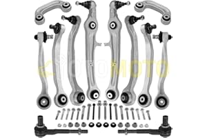 TEILEX GERMANY Kit bras de suspension avant compatible AUDI A6 4F C6 04-11 triangle, rotule, biellette 11 pièces