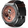TEMPT Edge Pro Smartwatch for Men & Women, 1.51" AMOLED Display, Multiple Watch Faces & Sport Modes, Fitness Tracker, SPO2, Heart & Sleep Monitor, IP67, Digital Watch with Bluetooth Calling (Brown)