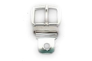 MG LAVORAZIONE ARTIGIANALE PELLE E CUOIO Fibiette da 14 a 19 mm fibie stravaganti minuteria metallica ricambi, Dimensione: 18 mm, Codici: 22 18