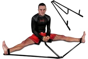 MAR INTERNATIONAL Heavy-Duty 3-Bar Leg Stretcher Split Stretching Machine for Martial Arts, Karate, Taekwondo, Yoga, Gymnastics, Cheerleading, Dance, Ballet, Fitness & Exercise, Stainless Steel with Padded Grips