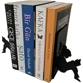 RISINGMABER Decorative Book Reading Girl Figure Metal Book Holder 2-pack (Bookmark with Gift).