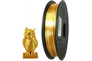 CC3D Jedwabny złoty filament PLA 1,75 mm 500 g filament do drukarki 3D jedwabisty złoty błyszczący filament PLA materiał 3D 500 g do drukarki FDM metaliczny złoty filament