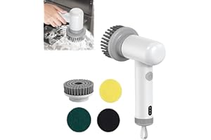 Upxiang Sinoshi Spin Power Scrubber, Sinoshi kabelloser Power Spin Scrubber, multifunktionaler Spin Power Scrubber, handgehaltener elektrischer Spin Power Scrubber, geeignet für Küche, Waschbecken