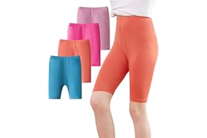 Adorel Girls Krótkie Legginsy Szorty Zwykły Letnia Pack 4