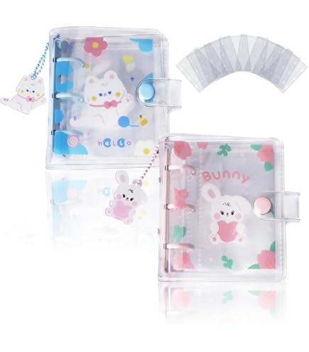 Runrayay Mini-Fotoalbum 3 Zoll - 64 Taschen Für Kpop-Fotokarten & Fujifilm Instax - Pink Mit Herz-Design