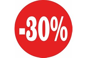 REGALI PAZZA IDEA Adesivo Saldi Vetrofania con stampa diametro 45 cm ideale per Vetrine pubblicità sconti (-30%)