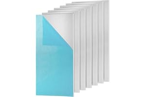 ‎BENECREAT BENECREAT 10 Blatt 3mm 5052 Aluminiumblech Mit Schutzfolie, 10x5cm Aluminium-Schweißmetallplatten Zur Befestigung von Platten, Kunsthandwerk, Steht, Knüppel, Rohlinge