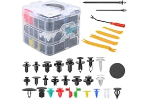 MIRTHBUY 925Pcs Bumper Retainer Clips Car Plastic Rivets Fasteners Push Retainer Kit, Universal Car Panel Clips Body Trim Clips, 26 Sizes Auto Push Pin Rivets, for Toyota Ford GM Honda Chrysler