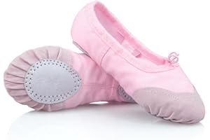 DoGeek Chaussures de Ballet, Chaussures de Gymnastique, Chaussures de Ballet, Chaussures de Danse, Chaussures d'entraînement pour Filles, Femmes, Enfants de 22 à 44 (Veuillez Choisir Une Taille Plus