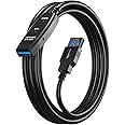 MutecPower 5m USB 3.0 male to female cable with extension chipset - USB Active Extension cable Repeater Cable - Black - 5 Meters