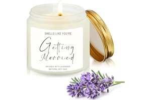 Scentoria Engagement Gift, Wedding Gifts for Newlyweds, Scented Candles in Glass, Gifts Wedding for Couples, Wedding Gifts (Lavender)