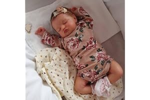Lonian 20 inch 50cm Reborn Toddler Doll Baby Soft Vinyl Silicone Real Life Like Looking Newborn Dolls Magnetic Pacifier Birthday Gifts Toys