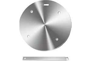 DONJIM Plaque d'Adaptation Induction 24 cm en Acier, Adaptateur Universel pour Cafetières Moka et Casseroles, Utilisation sur Tous Types de Plaques à Induction