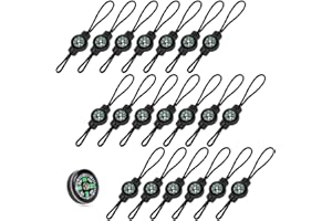 HOSTK 20pc brújula Cremallera se Adapta para Deporte al Aire Libre Mochila de Viaje Hombro Bolsa Key Holder Cremallera Fixer (20pc-Big)