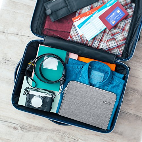 Plemo Hülle Sleeve Tasche aus Denim-Gewebe für 33-33,8 cm (13-13,3 Zoll) Laptop / Notebook Computer / MacBook / MacBook Pro / MacBook Air, Grau - 6