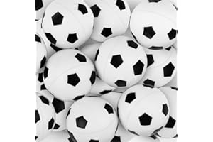 Aoriher 24 Stück Fußball Hüpfbälle 0,98 Zoll Sport Gummibälle Fußball Springball Fußball Themen Hoher Hüpfball Mini Gummi Fußball Set für Spielplatz Spielpreise Gastgeschenke Party