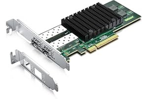 10GTEK 10Gb PCI-E Nic Tarjeta de Red Network Card, Dual SFP+ Puerto, con Original Intel X710-BM2, PCI Express Ethernet LAN Adaptador SupPuerto Windows Server/Windows/Linux/ESX, Compare con Intel X710-DA2