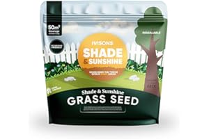 Ivisons Premium Shade & Sunshine Lawn Seed 1.75kg | Smart Grass Seed for Shady Areas | Ideal for Patch Repair & New Lawns | Pet and Child Friendly Covers 50 m2