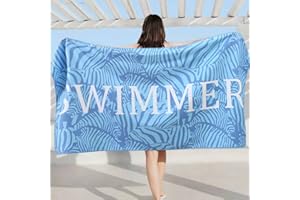 LAIZIHUI Microfaser Handtücher, sandfreie, schnell trocknende und leichte Stranddecke.Perfekt für den Strand，Badetuch groß, Reisehandtuch | Reise, Strand, Sauna,160 x 80 cm