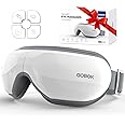 Eye Massager with Heat, Upgraded Heated Eye Mask Massager with Bluetooth Music, Eye Care Device for Eye Strain, Dry Eyes, Migraines, Gifts for Men/Women