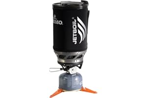 Jetboil Portable Stove - Propane Fuelled, Aluminium & Stainless Steel, 1 Liter Cooking Cup with Insulating Cozy