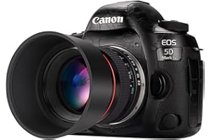 Objectif EF JINTU 85mm f1.8 Portrait Lentilles pour Canon EOS Rebel 4000d 2000d 80d 90d 5D III 6d 7D II 60D 70D 250d 750d 760d 1200d 1300d 1500d 650D 550D 450D 400D 6DII/5DIV/IDXIII SLR Caméras