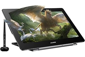 HUION Kamvas Pro 16 4K Tavoletta Grafica con Schermo, 15,6 Pollici Tavoletta Grafica Completamente Laminata Antiriflesso, Funzione di Inclinazione 8192 Stilo Senza Batteria PW517 per PC, Mac, Android