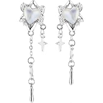 Böhmische Halbmond-Ohrringe – Kristall & Strass | Vintage Ohrstecker Für Frauen, Versilbert Mit Stern-Mond-Design