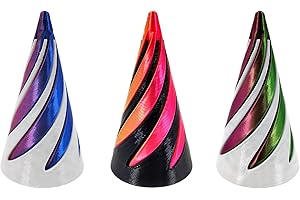 GUTERTOP 3 Stück Spiral Cone Fidget Toy, Fidget Toys Erwachsene, Relief Anti Stress 3D Printed Spiral Cone für Kinder und Erwachsene