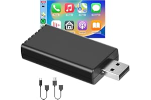 Podofo CarPlay bezprzewodowy adapter, 2024 bezprzewodowy adapter CarPlay do iPhone'a, Apple CarPlay Wireless Dongle do wszystkich OEM Wired CarPlay Cars, 5,8 GHz WiFi Plug & Play No Delay Online