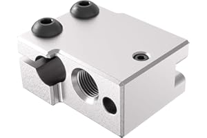 Lufix Volcano Heizblock Aluminium - geeignet für Volcano Hotend - kompatibel mit PT100 Sensor - 3D Drucker Ersatzteile geeignet für Umbau oder Upgrade eines FDM 3D Druckers - PT100
