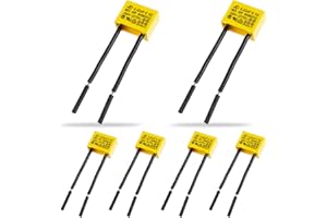 ROMINVIC 6 Pièces Condensateur Polypropylène,0,22uF 275V X2 Condensateur Sécurité pour feux Clignotants Ampoules LED non éteintes Composants Condensateurs