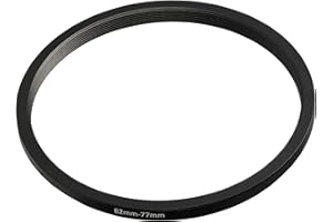 vhbw Step Down Adapter Ring Adapter filtra 82mm-77mm czarny pasujący do aparatu Agfa, Agfaphoto, Canon, Casio, Fujifilm, Kodak, Minolta, Nikon, Olympus