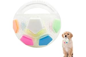 Longgaogao The Mellow Dog Calming Ball,Antistressball Hund,Anti Stress Ball Hund,Lustige Haustier -Übungsausrüstung, Engagiertes Kauspielzeug (Weiß)