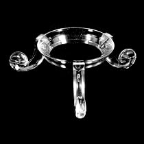 Support Acrylique Noir Pour Œufs Et Sphères De Collection - Jusqu'à 7.6cm De Diamètre