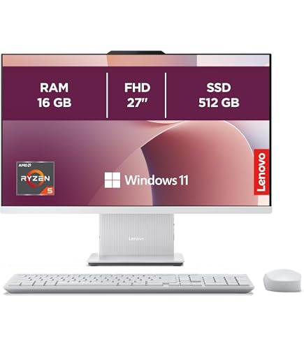 PC Tout-en-un HP 27" Full HD - AMD Ryzen 7, 16 Go RAM, 1 To SSD, Windows 11 (clavier/souris Sans Fil Inclus)