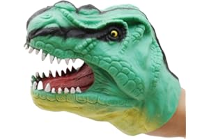 Wpsagek Marionnette Alligator, marionnette à Main Dinosaure - Marionnettes de Requin Animal Crocodile de Dessin animé réaliste - Jouet à Main tête d'animal en Caoutchouc Souple, Jouets de Bain de