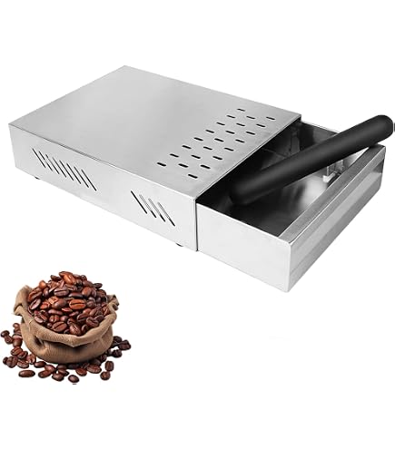 Edelstahl Kaffeeklopfbox – Mit Rutschfester Silikonunterseite, Stoßabsorbierend Für Siebträger