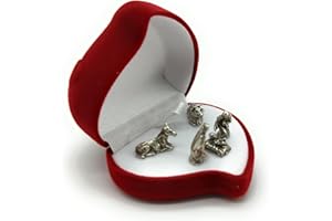 OVUNQUE PROTEGGIMI Mini belén y belén en Miniatura. Belenes pequeños, Mini Sagrada Familia. Belén decoración navideña. Ideas de Regalos para Navidad. Caja de Terciopelo. (Corazón)