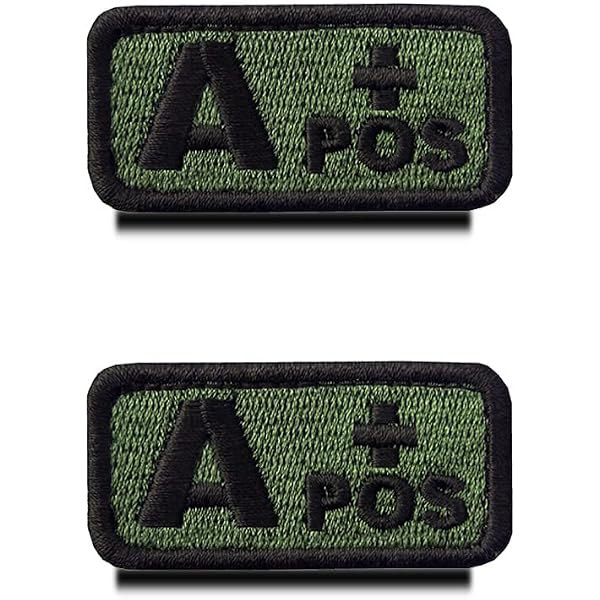 Patchs Réfléchissants O+ POS Medic - Lot De 2 - Crochet/Boucle - Pour Vêtements, Sacs, Équipement Tactique