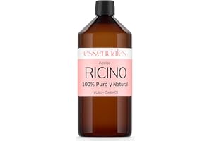 Essenciales - Olej rycynowy (ricinus communis), 1 L | 100% czysty i naturalny - 1. tłoczenie na zimno